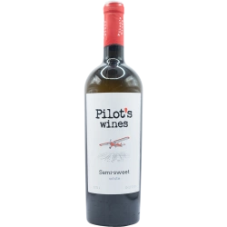 "Semi-sweet" Pilot's Wines white semi-sweet ordinary table wine 0.75 "Семі Світ" Пайлотс Вайнз вино біле напівсолодке ординарне столове 0,75