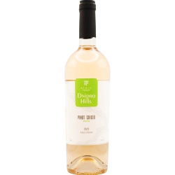 "Pinot Grigio" Stoic Dnipro Hills white dry ordinary table wine 0.75 "Піно Гріджіо" Стоік Дніпро Хілс вино біле сухе ординарне столове 0,75