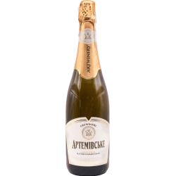 "Artemivske" ArtWinery sparkling white semi-sweet wine white label 0.75  "Артемівське" Артвайнері вино ігристе біле напівсолодке біла етикетка 0,75