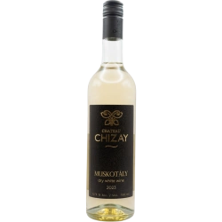 "Myskotaly" Chateau Chizay white dry wine 0.75 "Мушкатель" Шато Чизай вино біле сухе 0,75