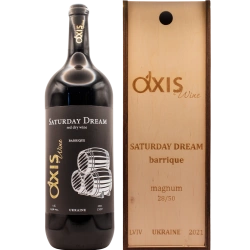 "Saturday Dream Magnum" Axis Wine red dry ordinary aged table special type wine 1.5 "Суботня мрія МАГНУМ" Аксіс Вайн вино червоне сухе ординарне витримане столове спеціального типу 1,5