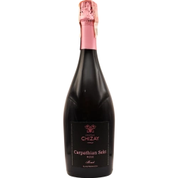"Rose Carpathian Sekt" Chateau Chizay grade brut rose sparkling wine 0,75 "Розе Карпатський Сект" Шато Чизай вино ігристе рожеве брют сортове 0,75